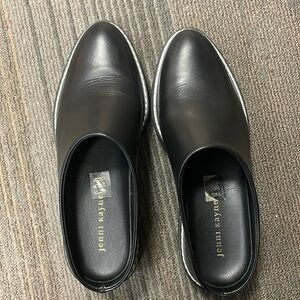 Jenni Kayne leather lug mule EUC